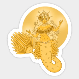 Sunshine Mermaid Sticker